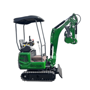 Agrotk 1 Ton B&S Engine Mini Small Excavator, Side Swing, Hydraulic Thumb, Retractable Tracks | AGT- KX12-CD(B)