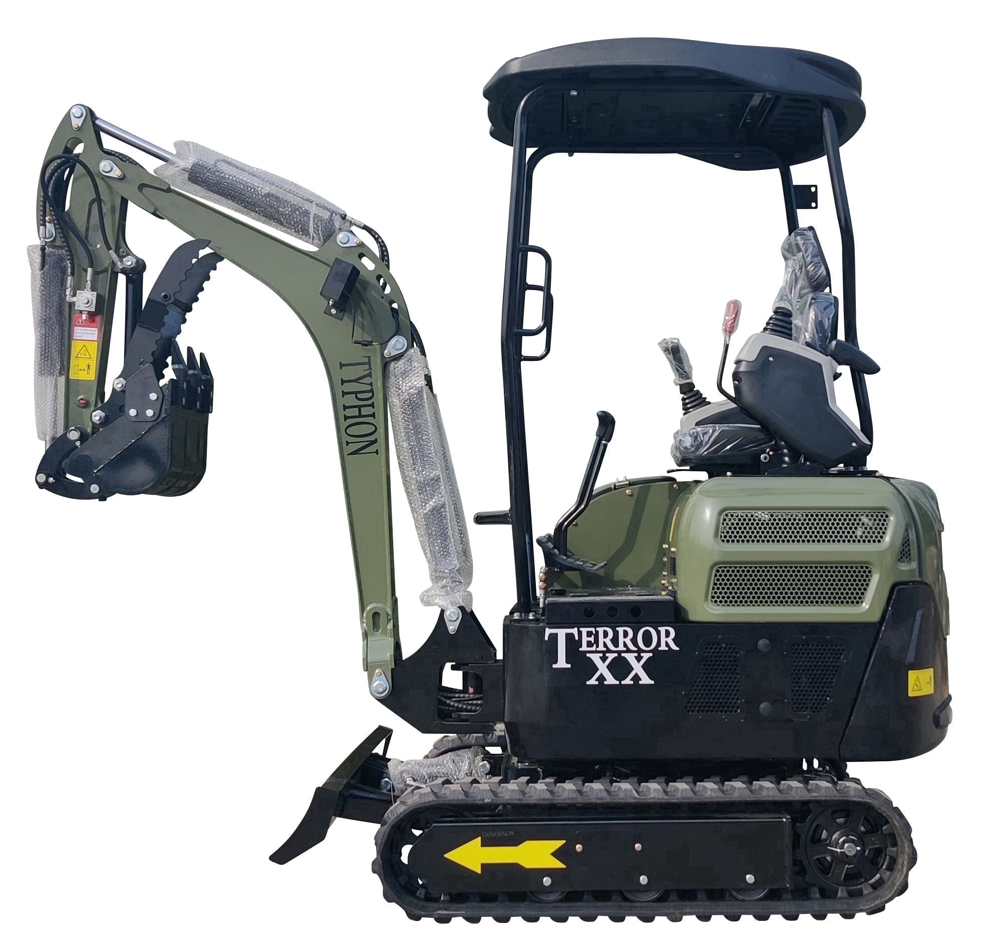4,000 lb TYPHON TERROR XX Mini Excavator Rubber Track | Kubota D902 Diesel Engine USA 2025 - Commercial