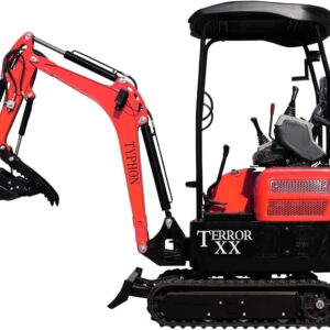4,000 lb TYPHON Terror XX Mini Excavator Rubber Track with Kubota D902 Diesel Engine USA