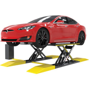 BendPak Mid-Rise Open-Center Scissor Lift — 6000-Lb. Capacity, 35in. Max Lift Height, 5.25in. Collapsed Height, Model# MDS-6EXT