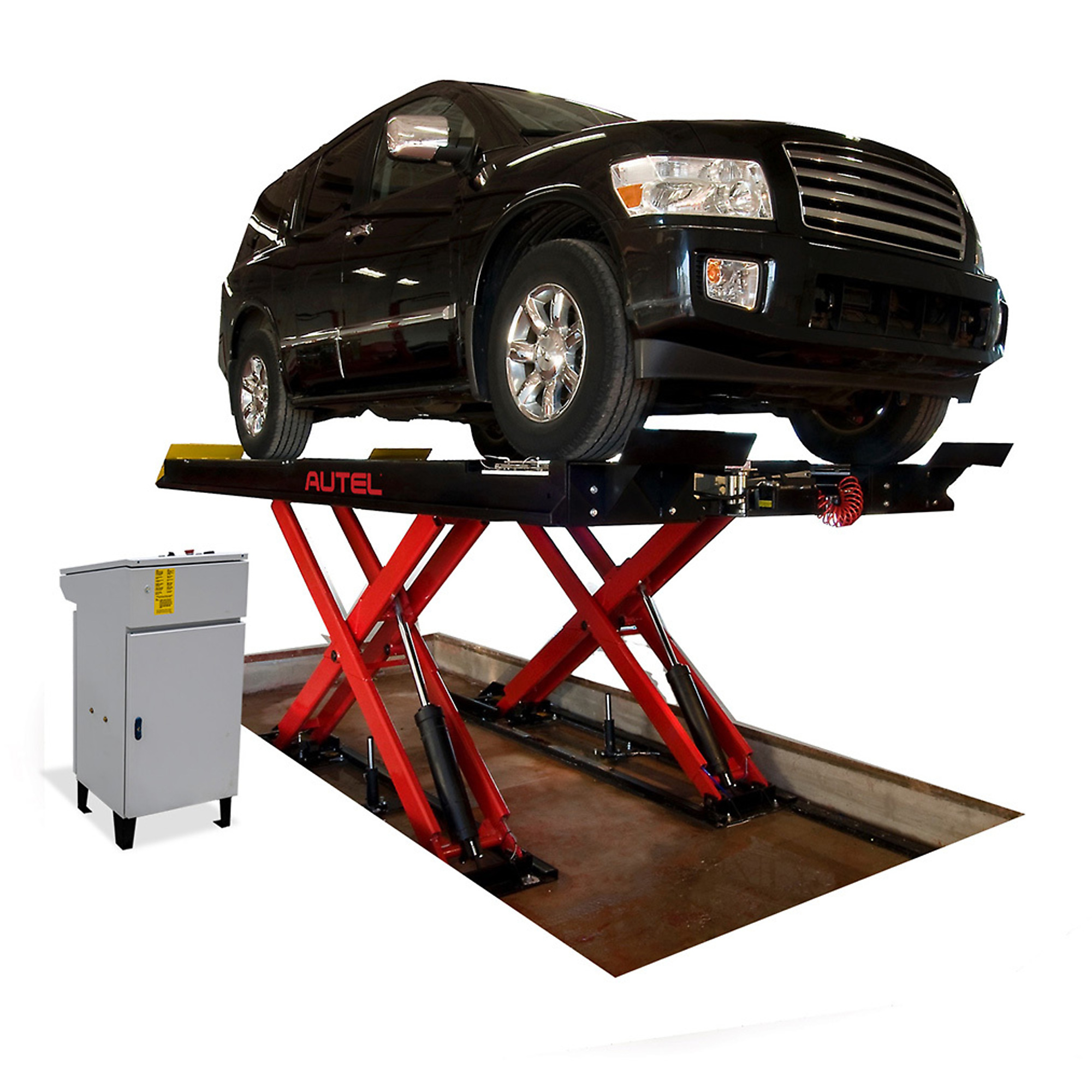 Autel Flush-Mounted Scissor Lift — 12,000-Lb. Capacity, Hydraulic, 185in. x 26in. Runways, Model# AULS12ALOR1 - Greg Smith Equipment Sales