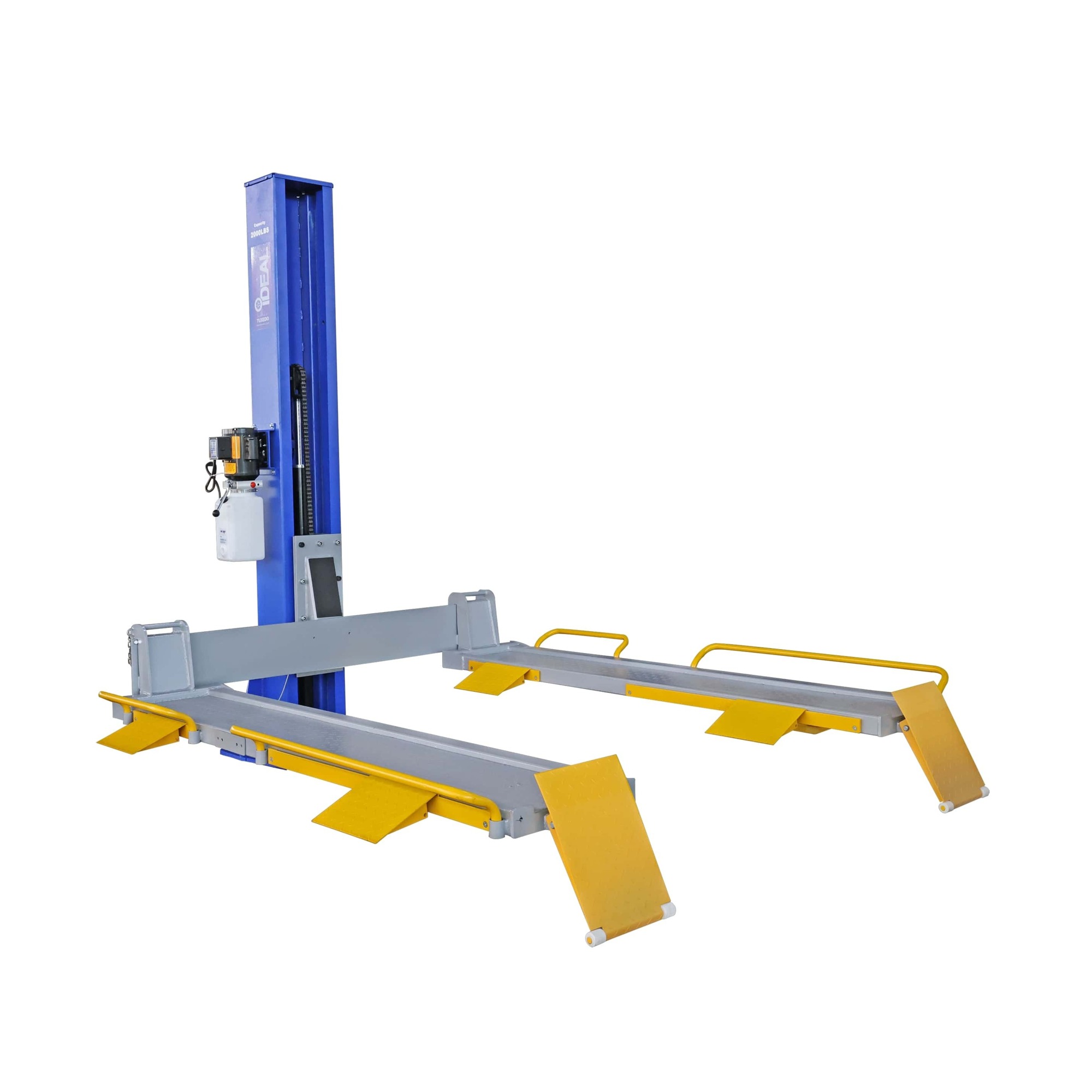 iDEAL by Tuxedo, Single Column UTV Mower Storage/ Service Lift, Capacity 2000 lb, Max. Rise 6.775 ft, Horsepower 1 HP, Model# SC-2K-UTV-X - Greg Smith Equipment Sales