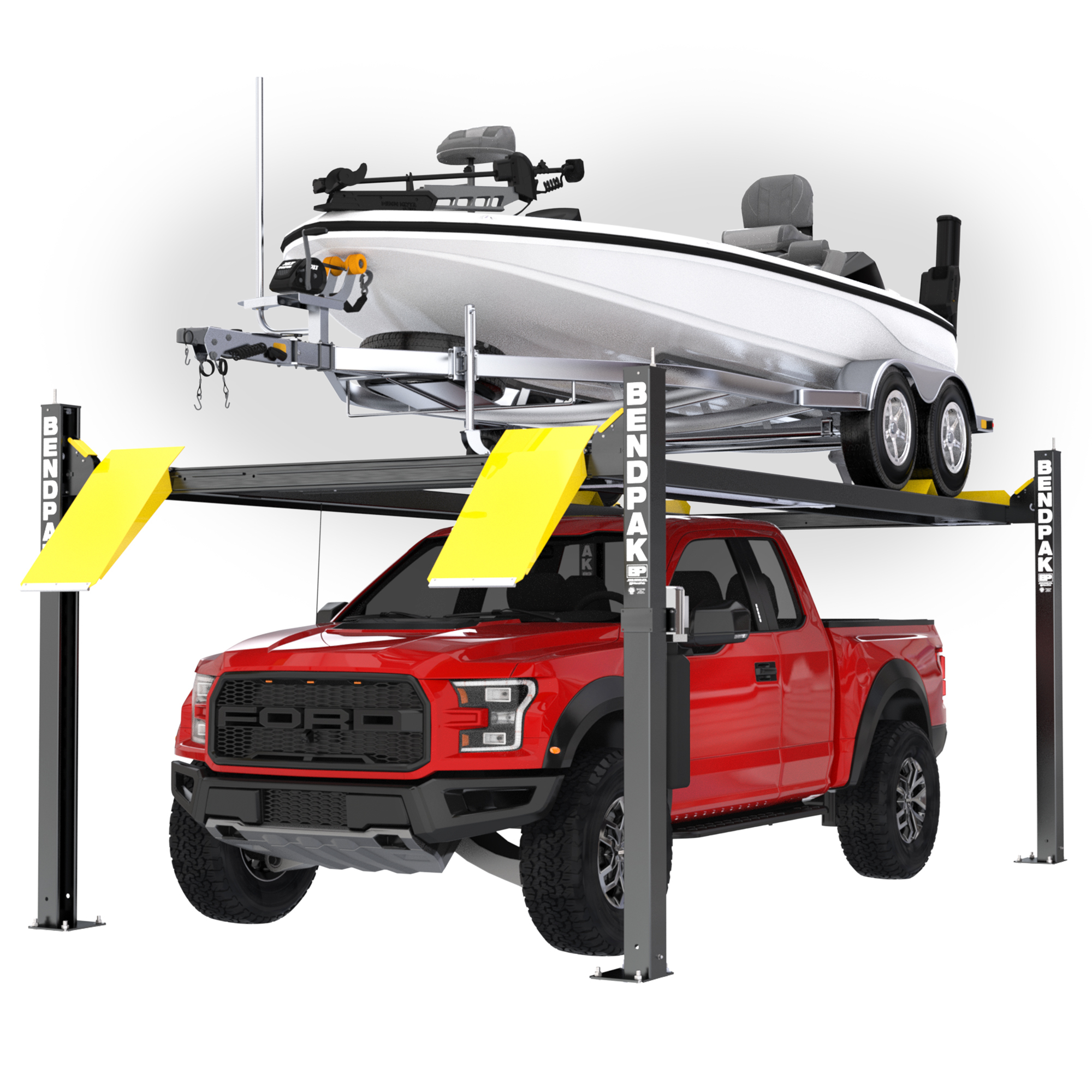 BendPak, 7500lb. Capacity Vehicle Boat Storage Lift, Capacity 7000 lb, Max. Rise 7 ft, Horsepower 3 HP, Model# HD-75BXT - Greg Smith Equipment Sales