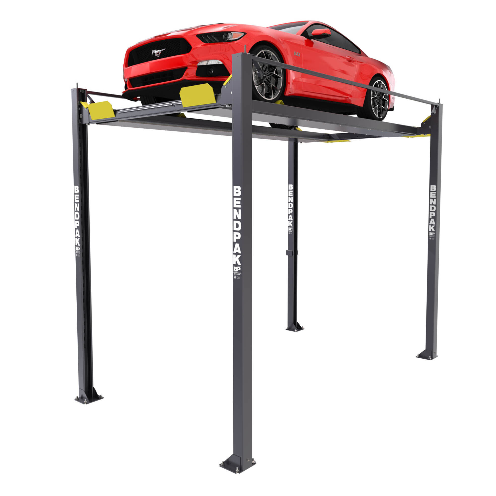 BendPak, Tall Four-Post Lift Vehicle Display 7000lb, Capacity 7000 lb, Max. Rise 12 ft, Horsepower 3 HP, Model# HD-7PXW - Greg Smith Equipment Sales