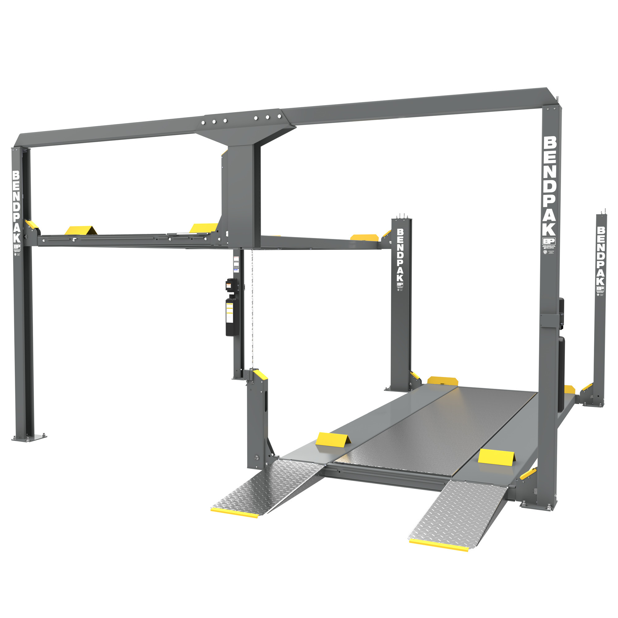 BendPak, 12K Cap. Parking Lift Tandem Independent Platforms, Capacity 12000 lb, Max. Rise 7 ft, Horsepower 3 HP, Model# PL-12000DP - Greg Smith Equipment Sales