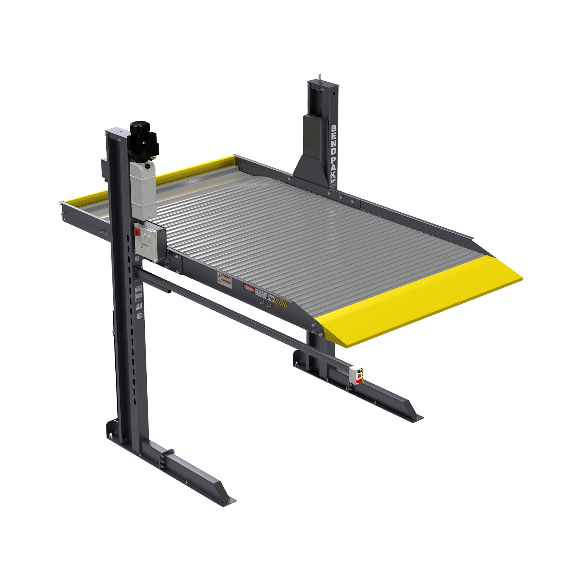 BendPak, 6000lb. Capacity Two-Post Parking Lift, Capacity 6000 lb, Max. Rise 6.8 ft, Horsepower 4 HP, Model# PL-6000DC - Greg Smith Equipment Sales