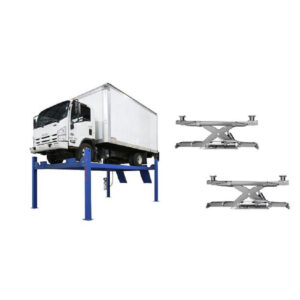 Atlas Automotive Equipment Platinum PVL14 4-Post Lift with RJ7000 Rolling Jacks — ALI Certified Combo, Model# ATEAP-PVL14-COMBO-FPD