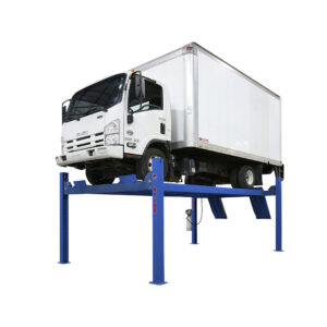 Atlas Automotive Equipment Platinum 4-Post Vehicle Lift — 14,000-Lb. Capacity, 10ft. Minimum Ceiling Height, Extra Tall/Wide, ALI Certified, High Strength Cable System, ALLY Power Unit, Model# ATEAP-PVL14-FPD