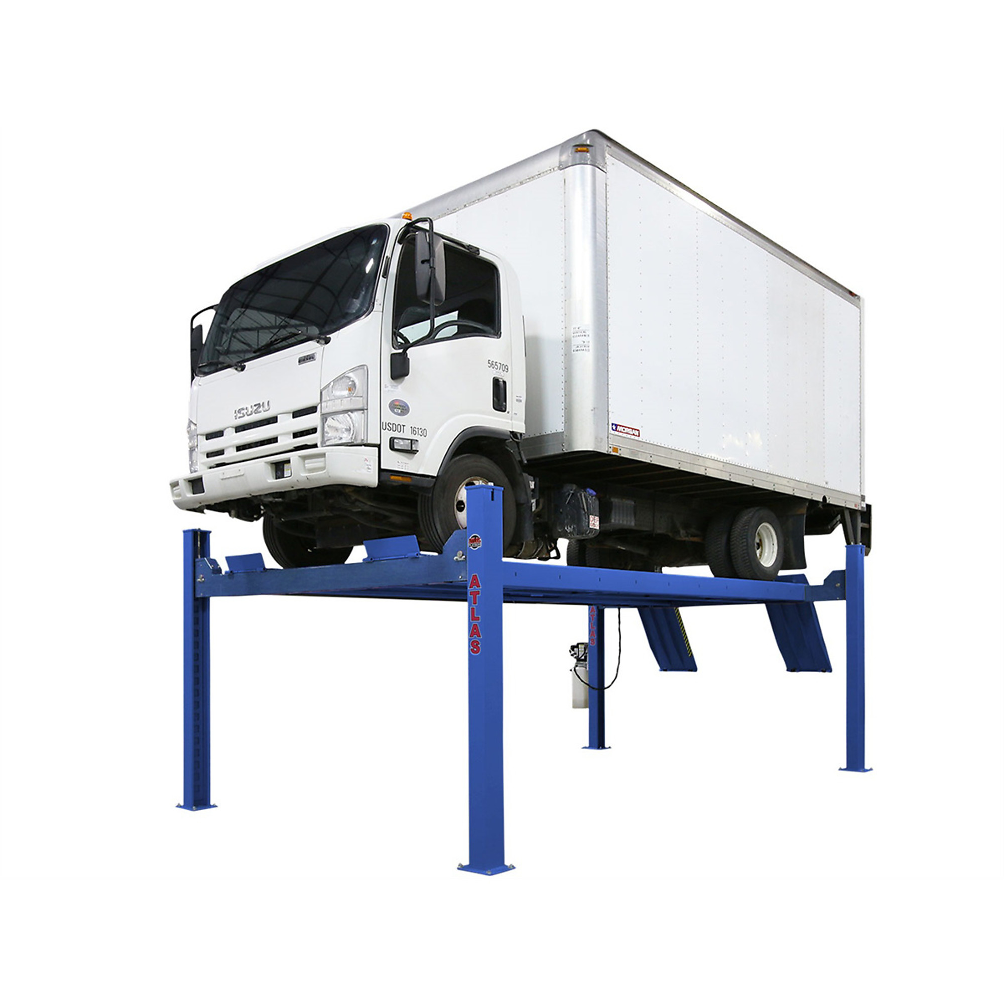 Atlas Automotive Equipment Platinum 4-Post Vehicle Lift — 14,000-Lb. Capacity, 10ft. Minimum Ceiling Height, Extra Tall/Wide, ALI Certified, High Strength Cable System, ALLY Power Unit, Model# ATEAP-PVL14-FPD - Greg Smith Equipment Sales