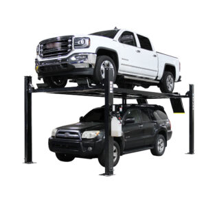Atlas Automotive Equipment Apex9 4-Post Vehicle Storage Lift — 10ft. Minimum Ceiling Height, 9,000-Lb. Capacity, ALI Certified, Portable, Single Point Lock Release, Model# ATEAPEX9-FPD
