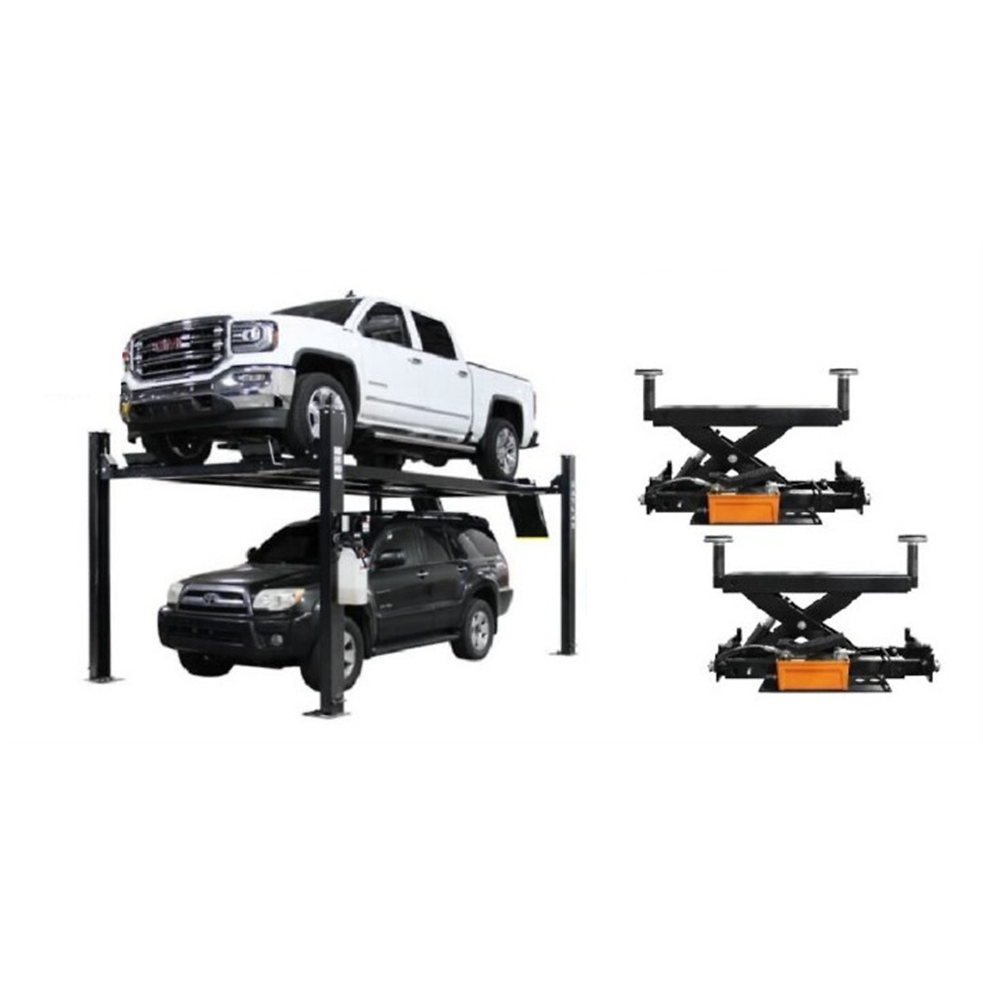 Atlas Automotive Equipment ALI Certified APEX9 4-Post Lift with RJ6 Rolling Bridge Jacks Combo, Model# ATEAPEX9-COMBO1-FPD - Greg Smith Equipment Sales