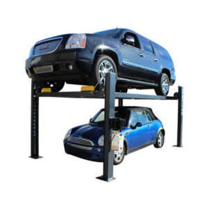 Atlas Automotive Equipment 408SL Super Deluxe Vehicle Storage Lift — 10ft. Minimum Ceiling Height, 8,000-Lb. Capacity, Portable/Free Standing, Diamond Plated Runways, Model# ATEATTD-408SL-FPD