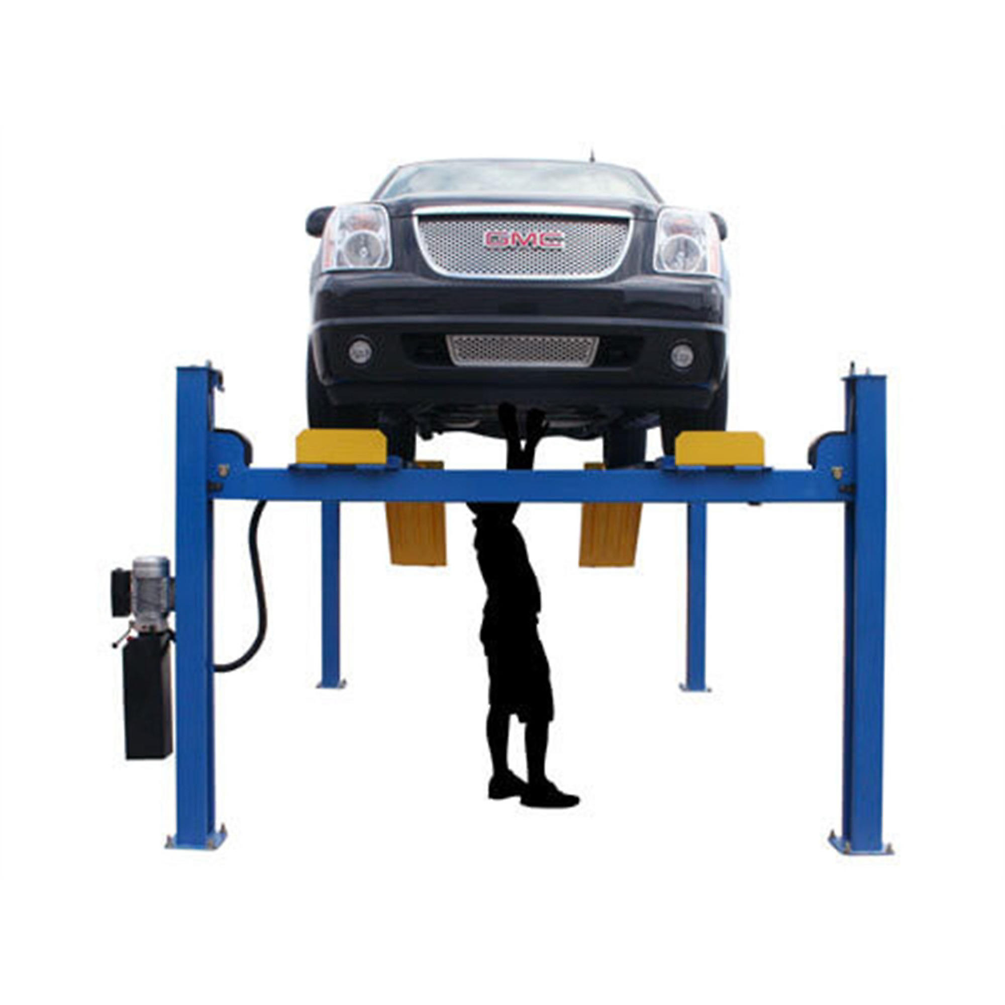 Atlas Automotive Equipment 4-Post Alignment Vehicle Lift — 14,000lb Capacity, Extra Tall/Wide, Built-In Slip Plates, Turntables, Single Point Lock Release, 10ft. Minimum Height, 220V, Model# ATEATTD-414AT-FPD - Greg Smith Equipment Sales