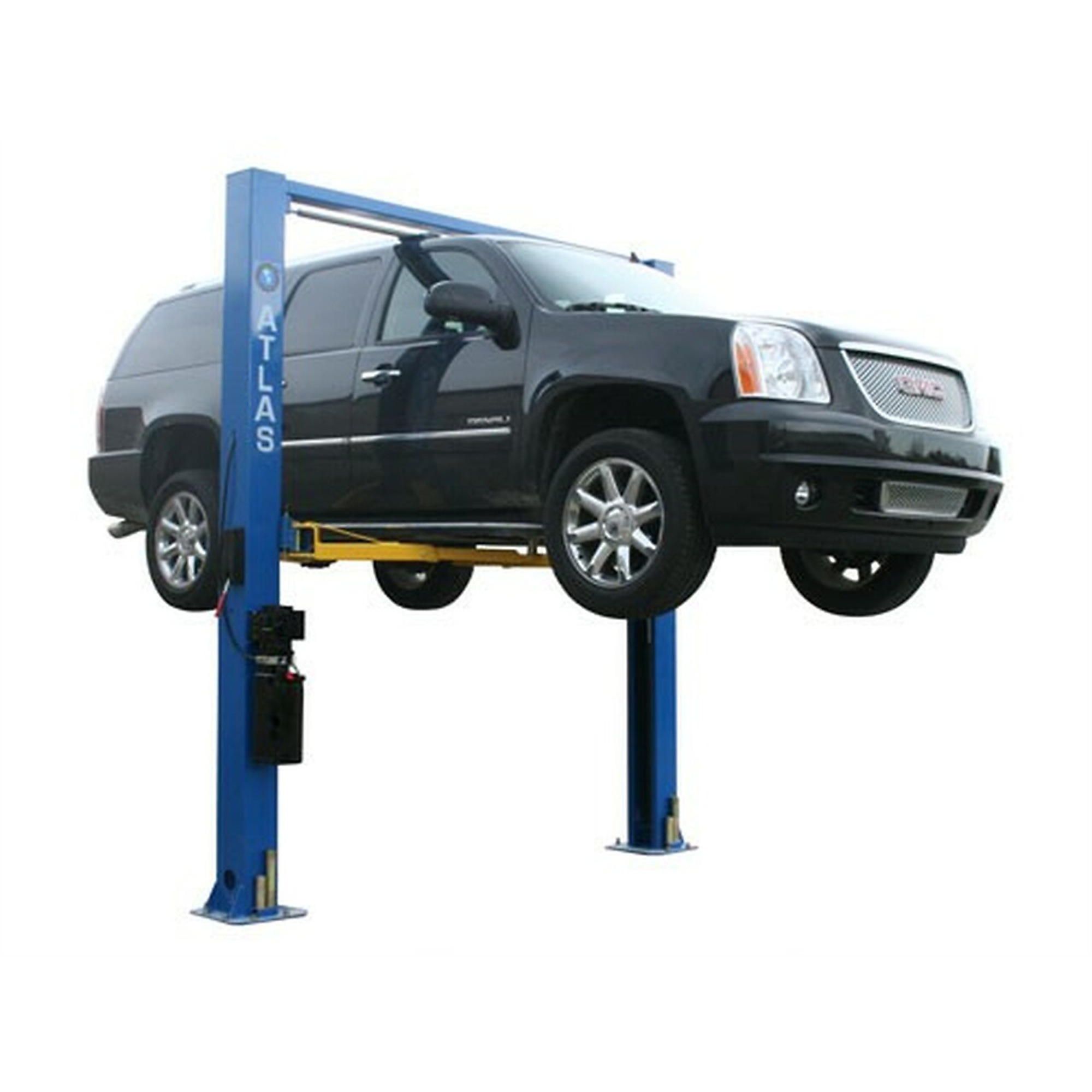 Atlas Automotive Equipment 2-Post Vehicle Overhead Lift — 11ft. 9in. Minimum Ceiling Height, 9,000lb Capacity, Clear Floor, 11ft. 10in. Height, 3-Stage Front and 2-Stage Rear Arms, Model# ATEATTD-9OHSC-SS-FPD - Greg Smith Equipment Sales