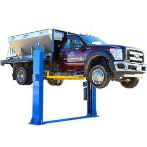 Atlas Automotive Equipment BP12000X 2-Post Vehicle Lift — 12,000lb Capacity, Baseplate, Open-Top Style, 3-Stage Symmetric Arms, For Low Ceiling Garage Use, Model# ATEATTD-BP12000X-FPD