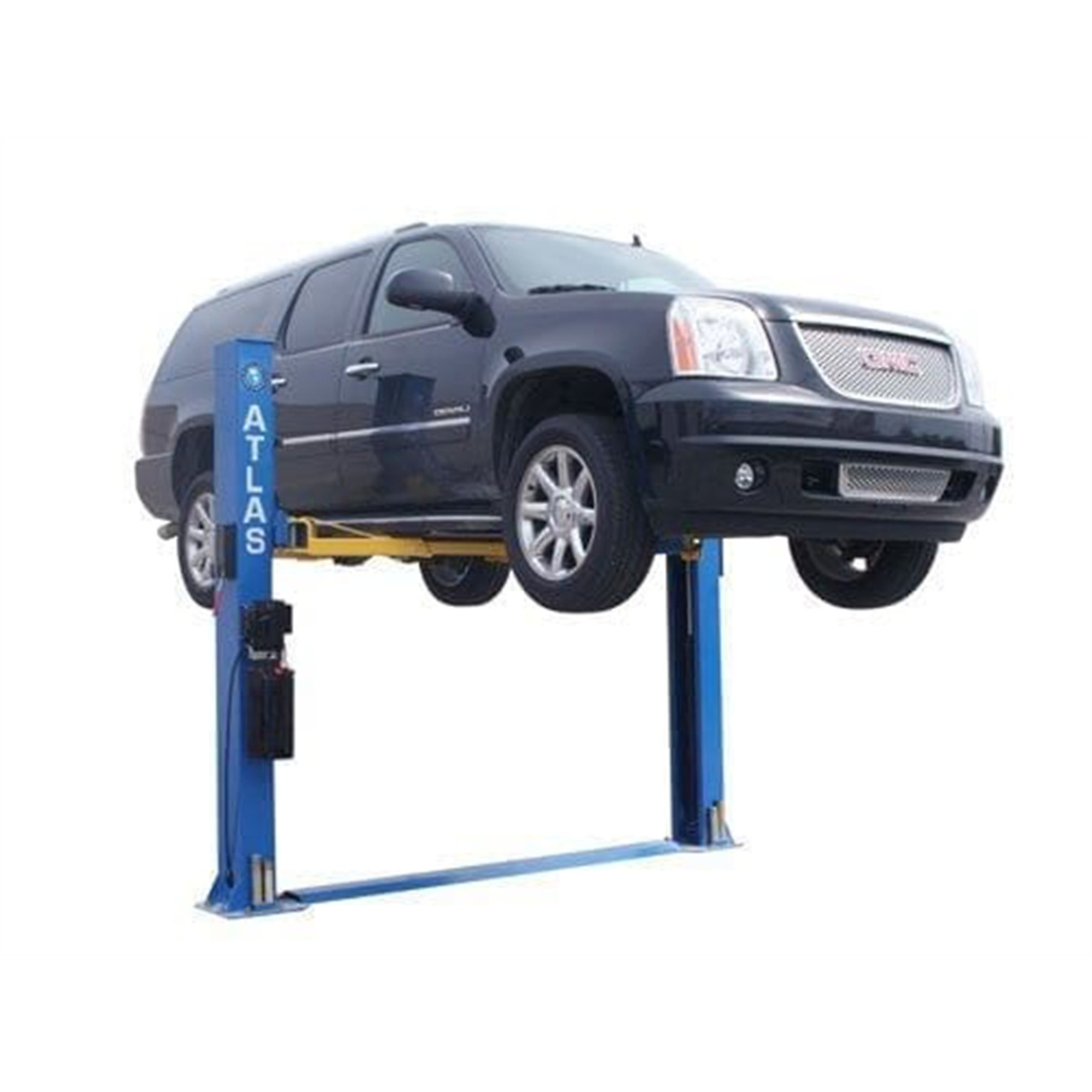 Atlas Automotive Equipment 2-Post Vehicle Lift — 8,000lb Capacity, Baseplate, Open-Top Style, 10in. Minimum Ceiling Height, 3-Stage Symmetric Arms, 12-Pc. Truck Adapter Set, Model# ATEATTD-BP8000-FPD - Greg Smith Equipment Sales