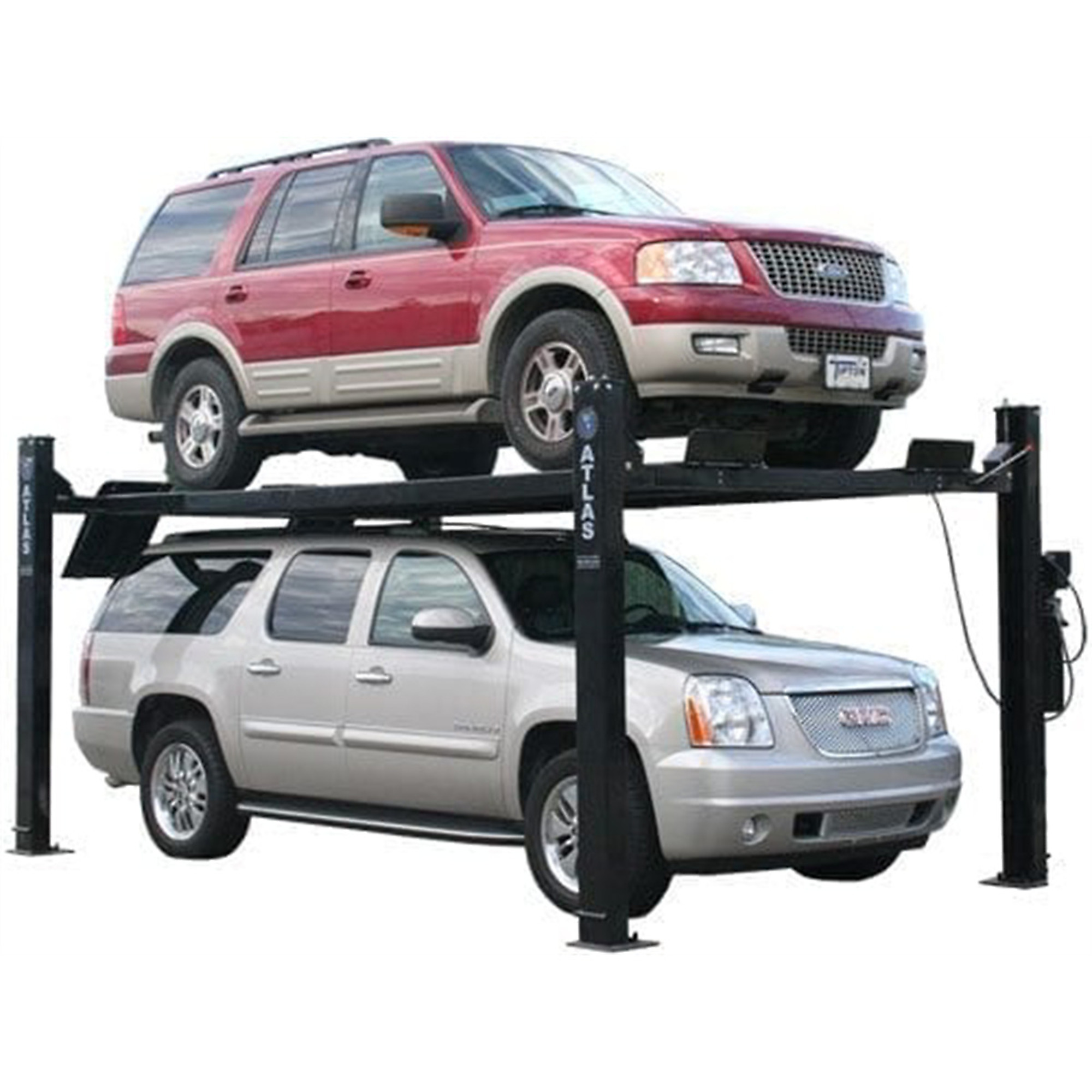 Atlas Automotive Equipment PRO9000 4-Post Vehicle Lift — 9,000lb Capacity, 110V, Extra Tall/Wide/Long, Portable, Free Standing, Model# ATEXH-PRO9000-FPD - Greg Smith Equipment Sales