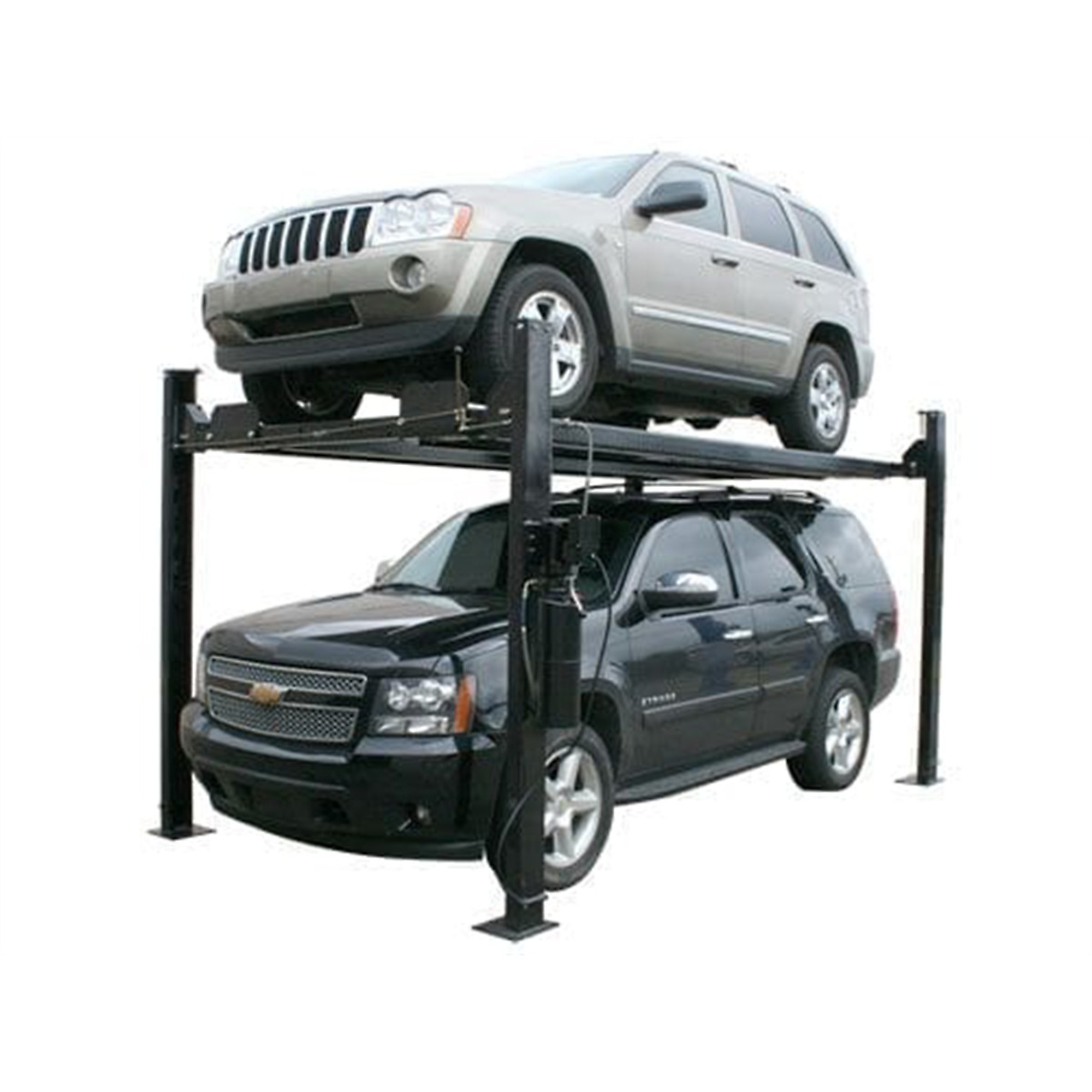 Atlas Automotive Equipment PRO8000EXT 4-Post Vehicle Storage Lift — 10ft. Minimum Ceiling Height, 8,000-Lb. Capacity, Extra Tall, 110V, Portable, Diamond Plated Runways, Model# ATEXH-PRO8000EXT-FPD - Greg Smith Equipment Sales