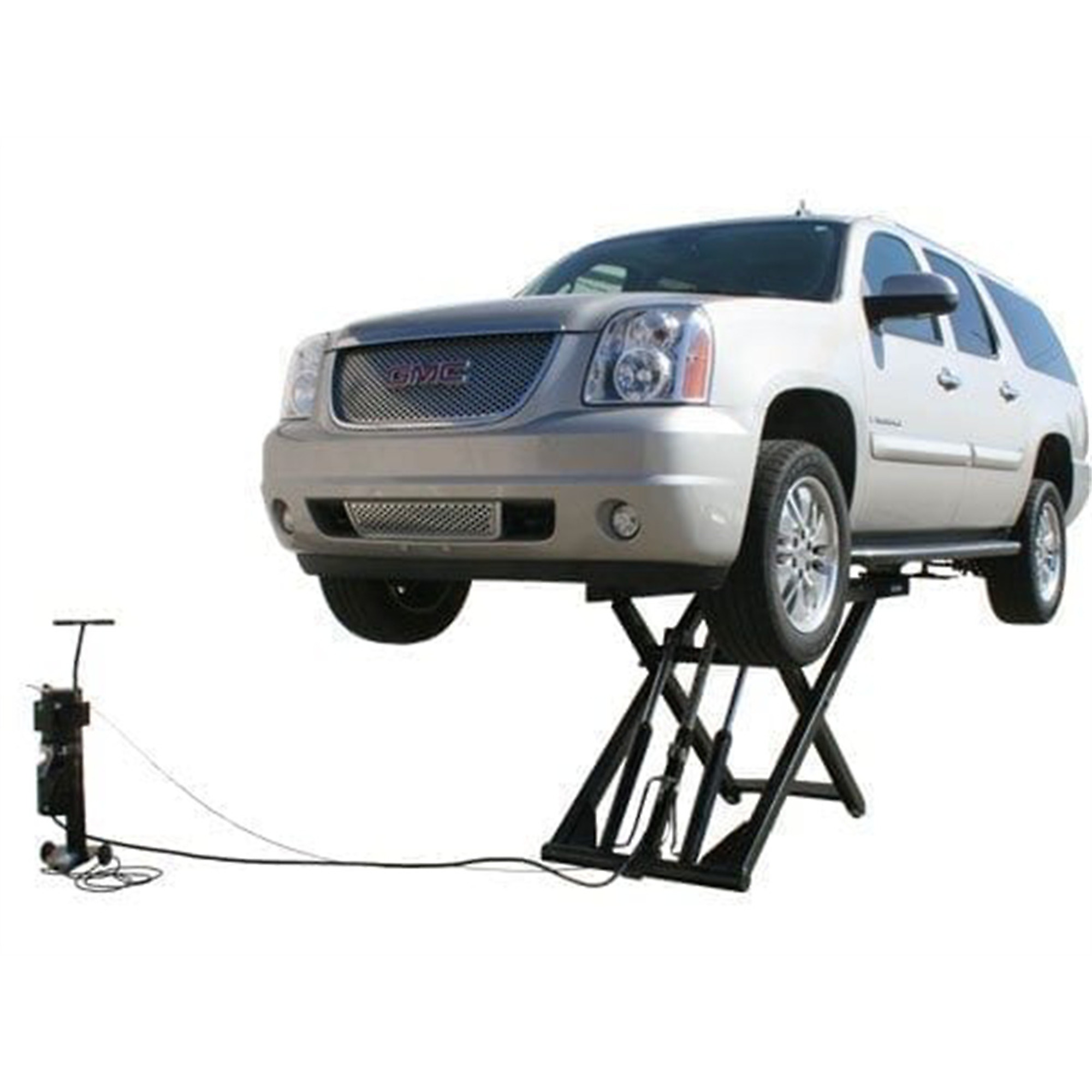 Atlas Automotive Equipment Commercial-Grade Mid-Rise Scissors Lift — 6,000-Lb. Capacity, Portable Free-Standing Design, Dual Hydraulic Cylinders, 110V, Model# ATEATTD-6MR-P-FPD - Greg Smith Equipment Sales