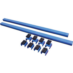Atlas Automotive Equipment Support Bar System for Scissor Lifts — Adjustable Lift Pads, Solid Rubber Top, 8,000-Lb. Rating, Model# ATEATTD-SUPRTBR-FPD