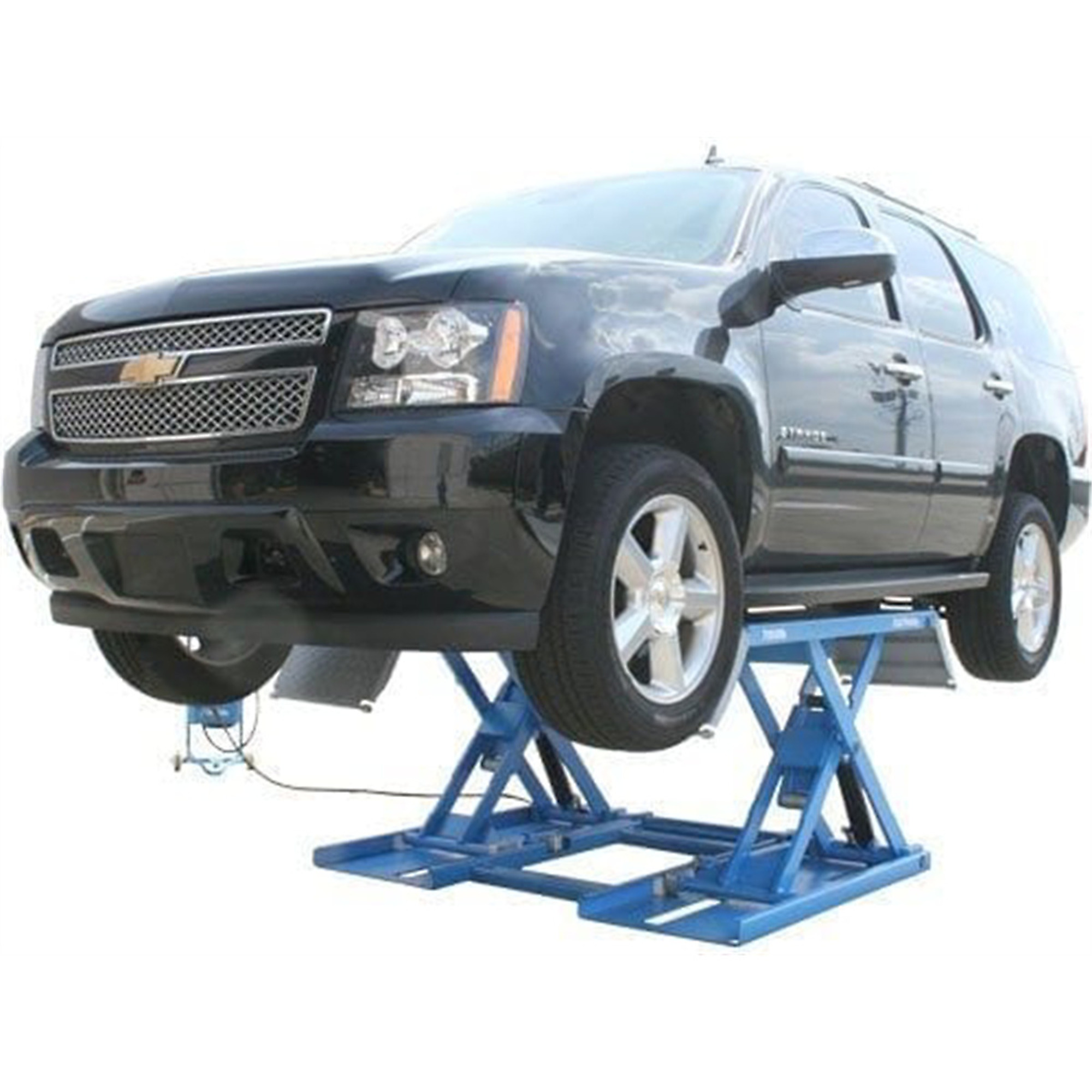 Atlas Automotive Equipment Kwik Bay Mid-Rise Scissors Lift — 7,000-Lb. Capacity, Portable, Open Center, Air-Operated, 110V, Model# ATEATTD-7K-KWIK-FPD - Greg Smith Equipment Sales