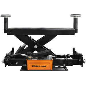Atlas Automotive Equipment RJ6BK Rolling Bridge Jack — 6,000lb. Capacity, Air Hydraulic Operated, 70-115 PSI, Compact Size, Low Profile, Black, Model# ATEATTD-RJ6BK-FPD