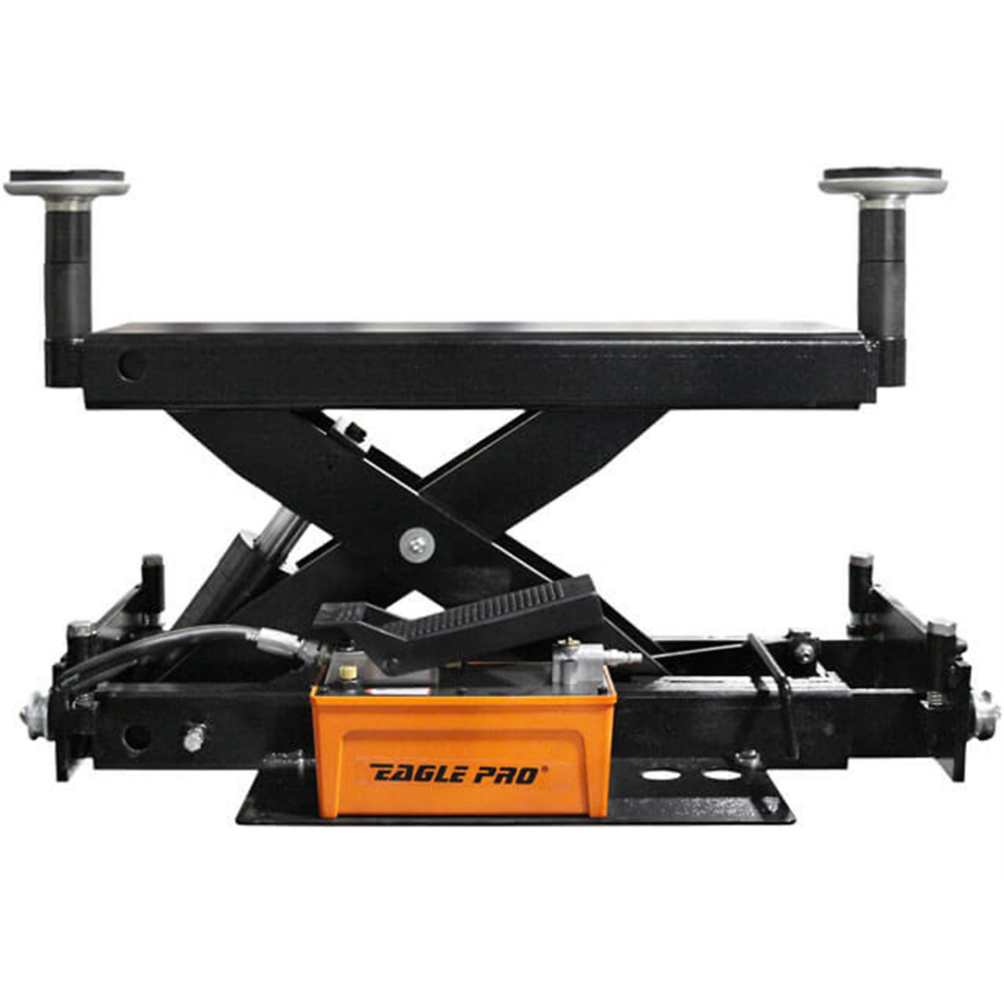Atlas Automotive Equipment RJ6BK Rolling Bridge Jack — 6,000lb. Capacity, Air Hydraulic Operated, 70-115 PSI, Compact Size, Low Profile, Black, Model# ATEATTD-RJ6BK-FPD - Greg Smith Equipment Sales