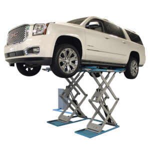 Atlas Automotive Equipment SLP9K Full-Rise Scissors Lift — 9,000-Lb. Capacity, 78in. Max Lifting Height, Adjustable Width, Air-Operated Lock Release, Model# ATEATTD-SLP9K-FPD