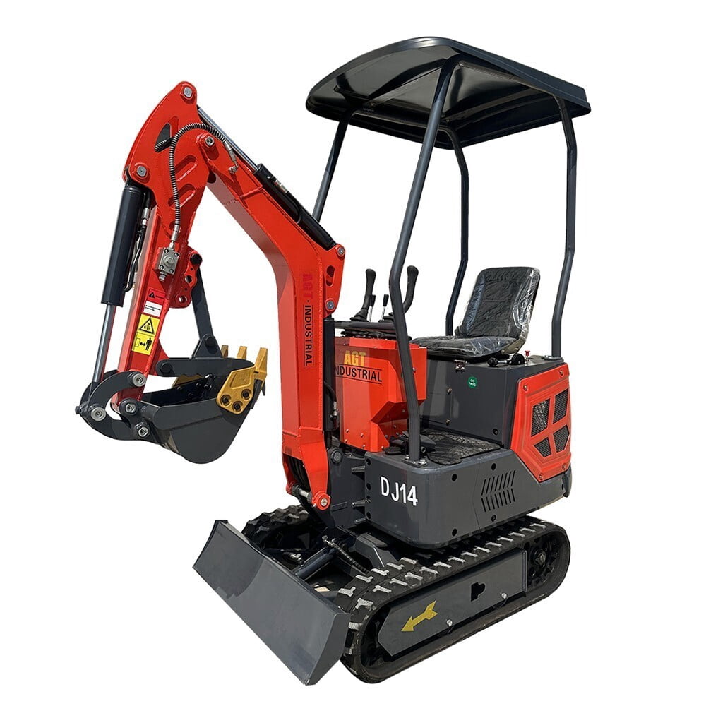 AGT DJ14 Mini Excavator 13.5 HP 1-Ton Digger Tracked Crawler B&S Gas Engine EPA - Greg Smith Equipment Sales