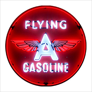 Flying A Gasoline 36-Inch Neon Sign