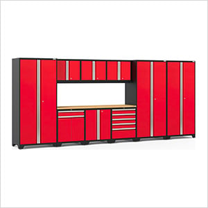 PRO Series Red 10-Piece Set with Bamboo Top - Greg Smith Equipment Sales