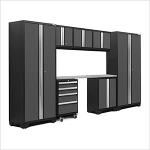 BOLD Series 8-Piece Set with Stainless Steel Top and LED Lights