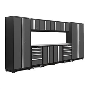 BOLD Series Grey 12-Piece Set with Stainless Steel Top and LED Lights - Greg Smith Equipment Sales
