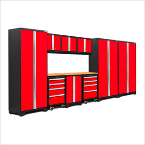 BOLD Series Red 10-Piece Set with Bamboo Top - Greg Smith Equipment Sales