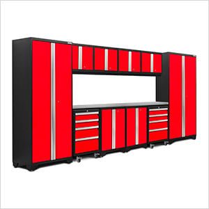 BOLD Series Red 12-Piece Set with Stainless Steel Top - Greg Smith Equipment Sales