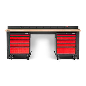 Premier 4-Piece Red Garage Workbench System