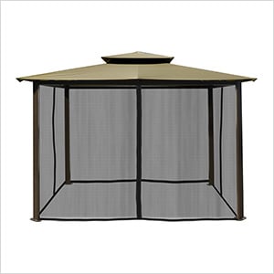 10 x 12 ft. Soft Top Gazebo with Mosquito Netting (Sand Canopy)