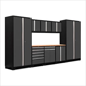 PRO Series Grey 9-Piece Set with Bamboo Top and LED Lights - Greg Smith Equipment Sales