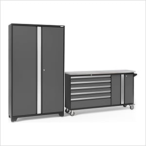 BOLD 2-Piece Project Center Set with Stainless Steel Top
