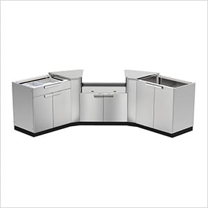 Stainless Steel 5-Piece Outdoor Kitchen Set (No Countertop) - Greg Smith Equipment Sales