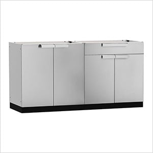 Stainless Steel 2-Piece Outdoor Kitchen Set (No Countertop)