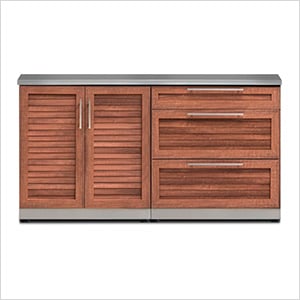 Grove 3-Piece Outdoor Kitchen Set with Countertops and Covers