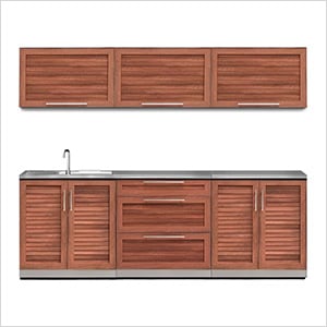 Grove 7-Piece Outdoor Kitchen Set with Countertops