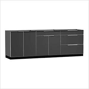 Aluminum Slate 3-Piece Outdoor Kitchen Set (No Countertop)