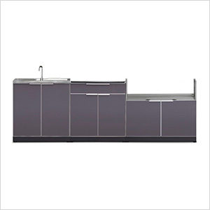 Aluminum Slate 3-Piece Outdoor Kitchen Set (No Countertop) - Greg Smith Equipment Sales