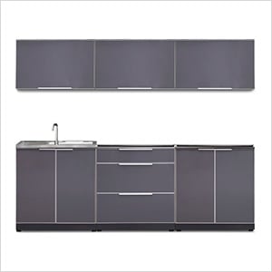 Aluminum Slate 6-Piece Outdoor Kitchen Set (No Countertop)