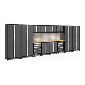BOLD Series 14-Piece Set with Bamboo Top, Backsplash, LED Lights