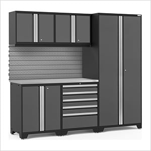 PRO Series 6-Piece Set with Stainless Steel Top and Slatwall