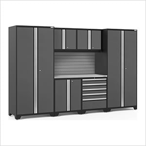 PRO Series 7-Piece Set with Stainless Steel Top and Slatwall
