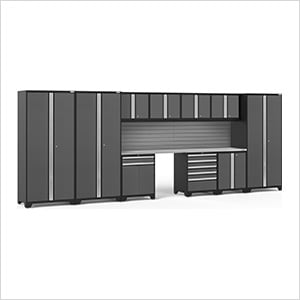 PRO Series 12-Piece Set with Stainless Steel Tops and Slatwall